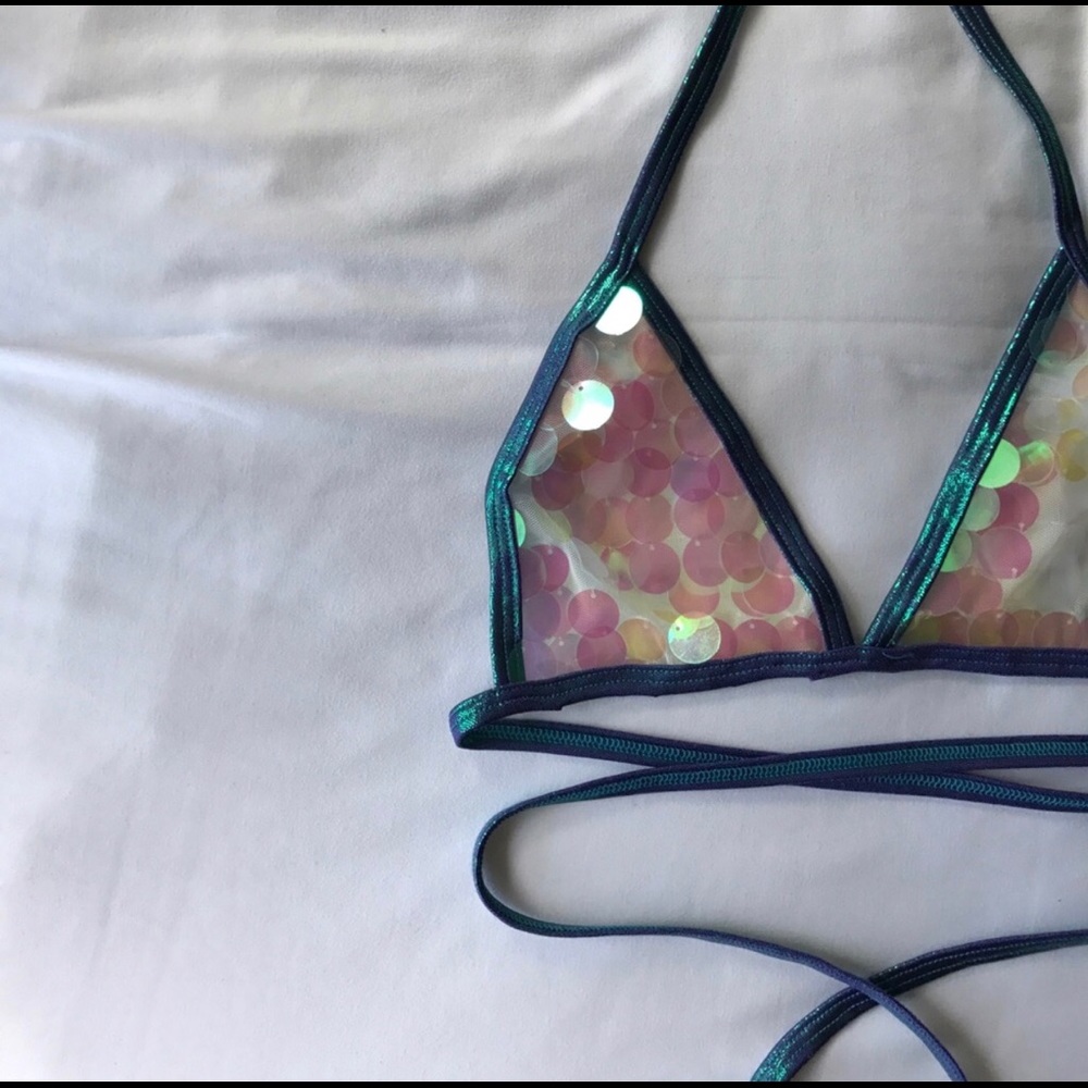 Rave with Migente Dragonfly sequin bralette
